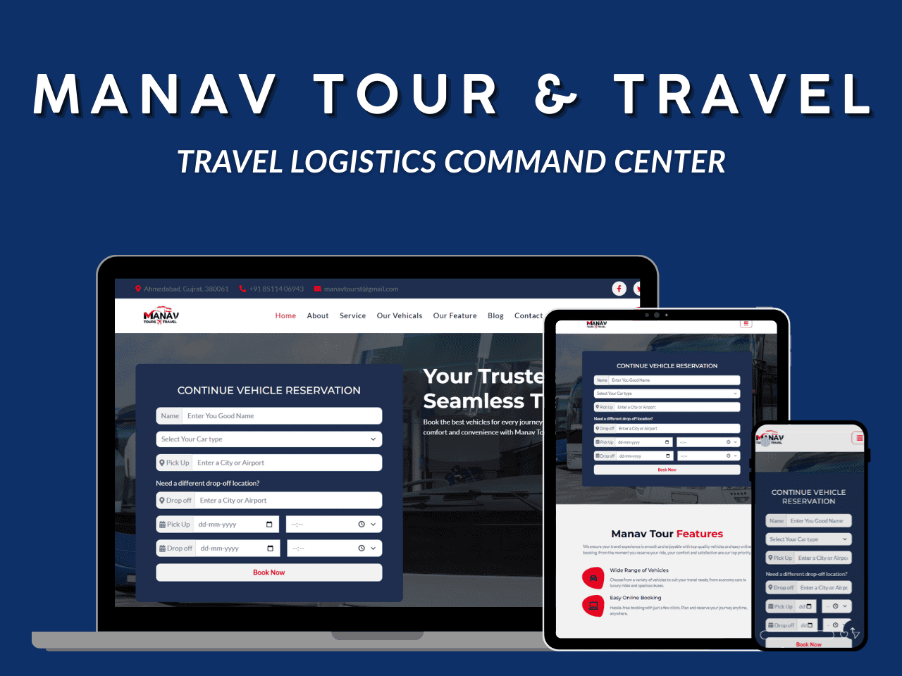 Travel Logistics Command Center for Manav Tour